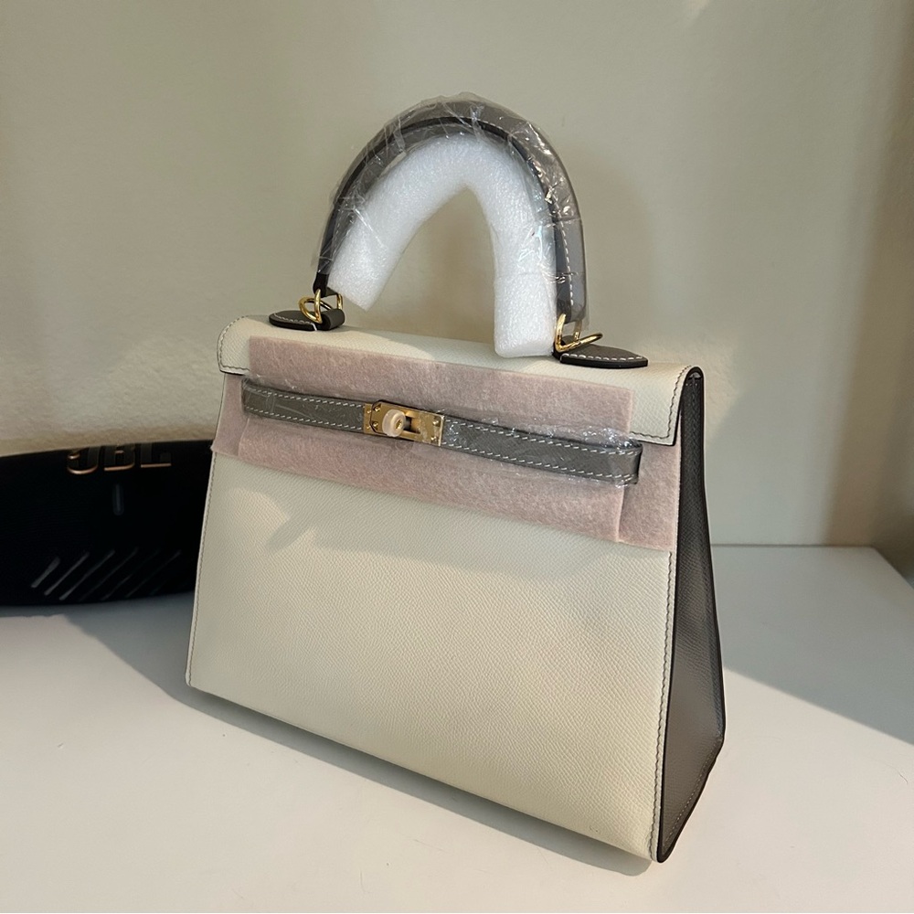 25cm Color Combo Epsom Leather Satchel KL Style